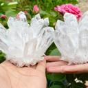  300g+ Clear quartz Cluster Crystal Clear Quartz Point VUG Mineral Specimen Gift