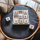  Tic Tac Toe Wooden Board Game, Housewarming Gift, Game For The Family, Modern Tabletop Game, Board Game For Kids