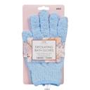 Baby Blue Cala Exfoliating Bath Gloves