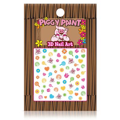 Piggy Paint 3D Nail Art Stickers - Multiple Patterns Available