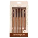  Cala Dark Bamboo Eye Complexion Makeup Brush Set- 5pc