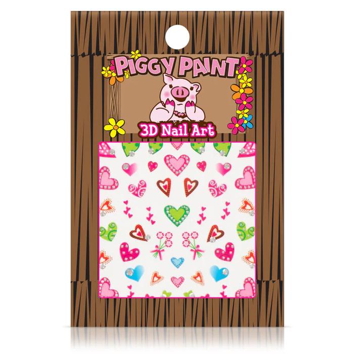 Piggy Paint 3D Nail Art Stickers - Multiple Patterns Available