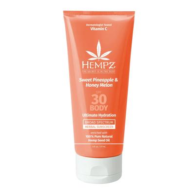 Hempz SPF Sun Products for Face and Body – Sweet Pineapple & Honey Melon