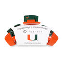 University of Miami Teleties Collegiate Collection Large Hair Clip