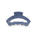 Denim Teleties Open Tiny Hair Clips