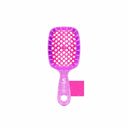 Glitter Rose Quartz Unbrush Mini Detangling Hair Brush