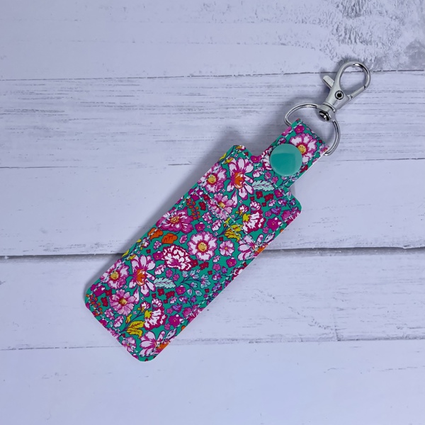 Green Floral Lip Balm Holder