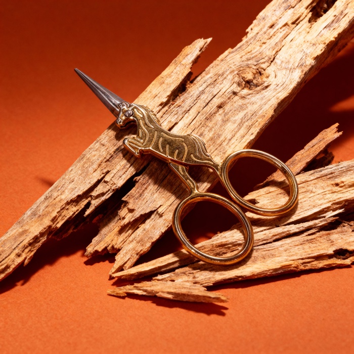 Golden Unicorn Mini Scissors | Embroidery | Shearing Tool | Size 4"