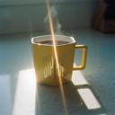  Sippin' Hexagon Mug and Saucer Set in Peach, Black Dot, and Honey | Gift for Her