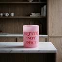  Better Not Pout Glass in Tinted Pink | Classic Old Fashion Holiday Drinkware | 12 oz
