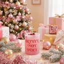  Better Not Pout Glass in Tinted Pink | Classic Old Fashion Holiday Drinkware | 12 oz