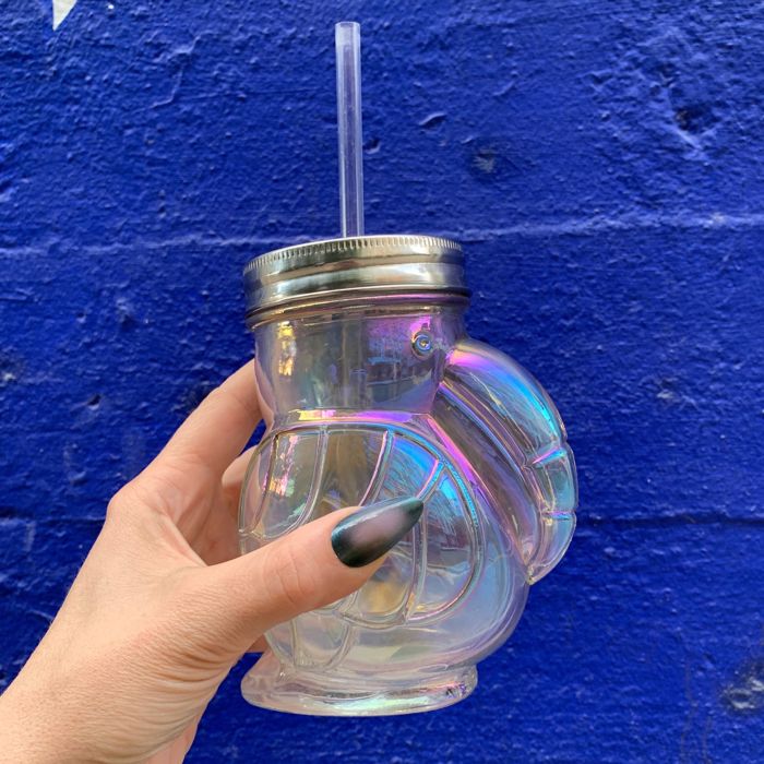 Pretty Glass Cocktail Straw Sippers