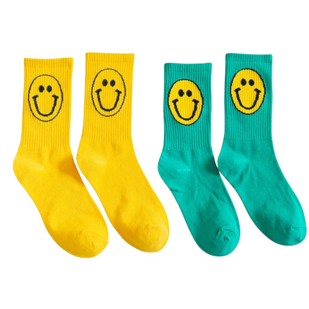 Trippy Fun Groovy Themed Socks - 80's Colorful Retro Socks