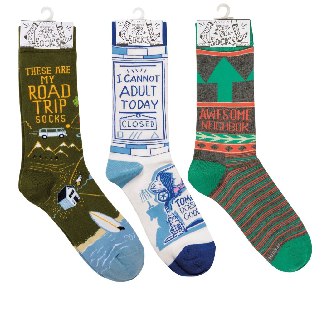 Funny Sayings Socks - Cozy Giftable Women's Crew Socks