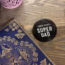  100% Pure Super Dad Glass Dome Paperweight In a Gift Box