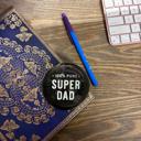  100% Pure Super Dad Glass Dome Paperweight In a Gift Box