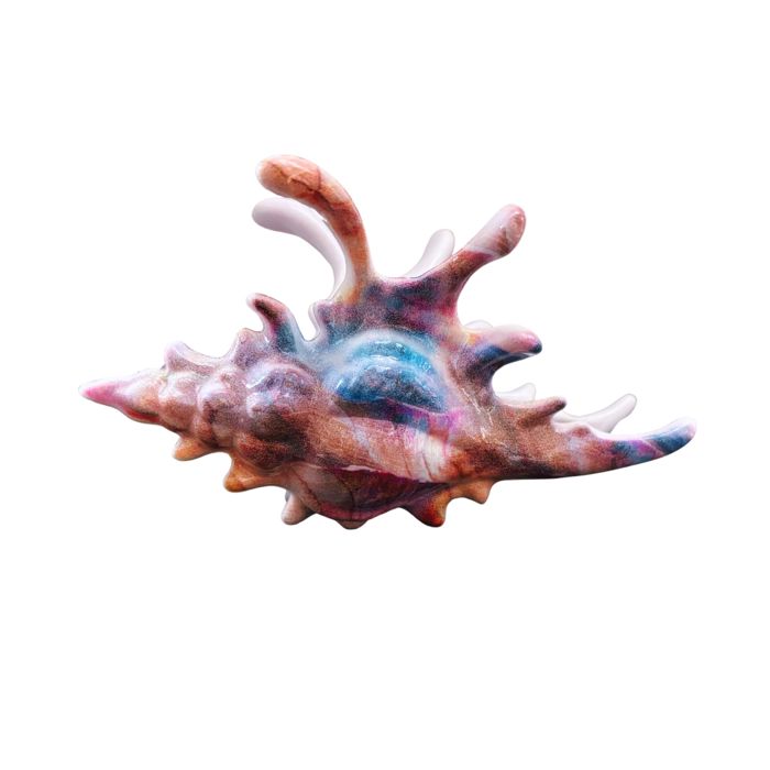 Realistic Conch Shell Hair Claw in Mermaid Colors | Claw Clip Hair Accessories