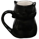  Black Cat Mug | Halloween Theme Stoneware Coffee Tea Cup | 12oz