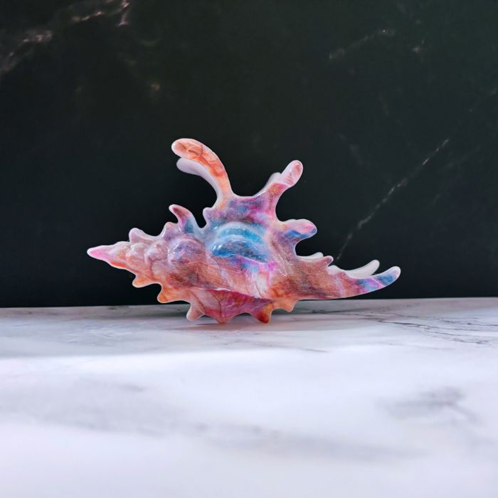 Realistic Conch Shell Hair Claw in Mermaid Colors | Claw Clip Hair Accessories
