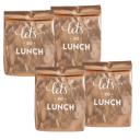 4 Bags Let's Do Lunch Insulated Bag in Rose Gold - Multipacks Available