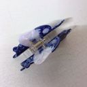  Nude Woman Riding a Bear Hair Claw in Marbled Blue | Claw Clip Hair Accessories