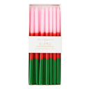  16 Pieces Oh What Fun Cake Candles | Birthday Colored Wax Candles 5.5" Tall