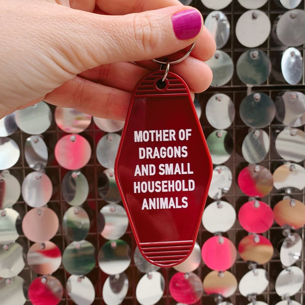 Vintage Style Motel Keychains with Funny Sayings in 30+ Styles