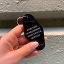 Wednesday + Morticia Vintage Style Motel Keychains with Funny Sayings in 30+ Styles