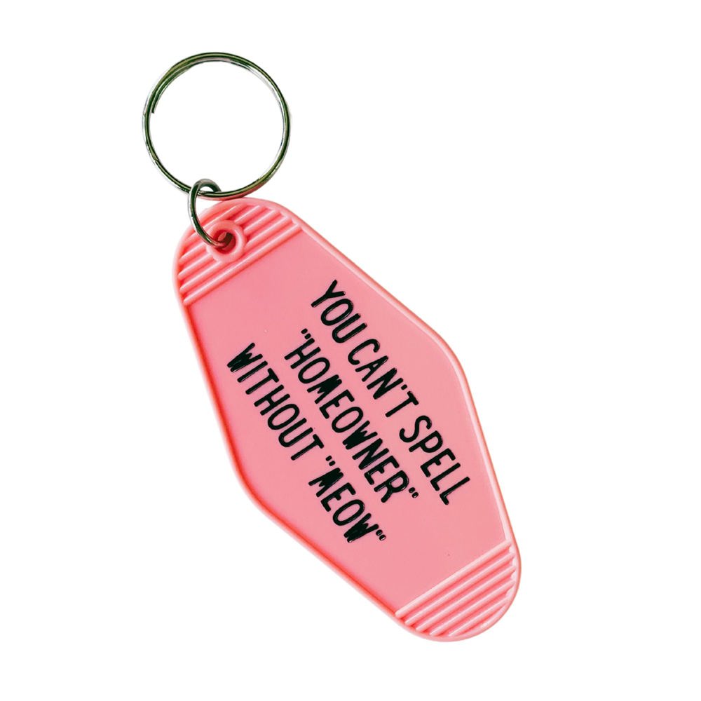 Vintage Style Motel Keychains with Funny Sayings in 30+ Styles