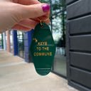 Keys to the Commune Vintage Style Motel Keychains with Funny Sayings in 30+ Styles