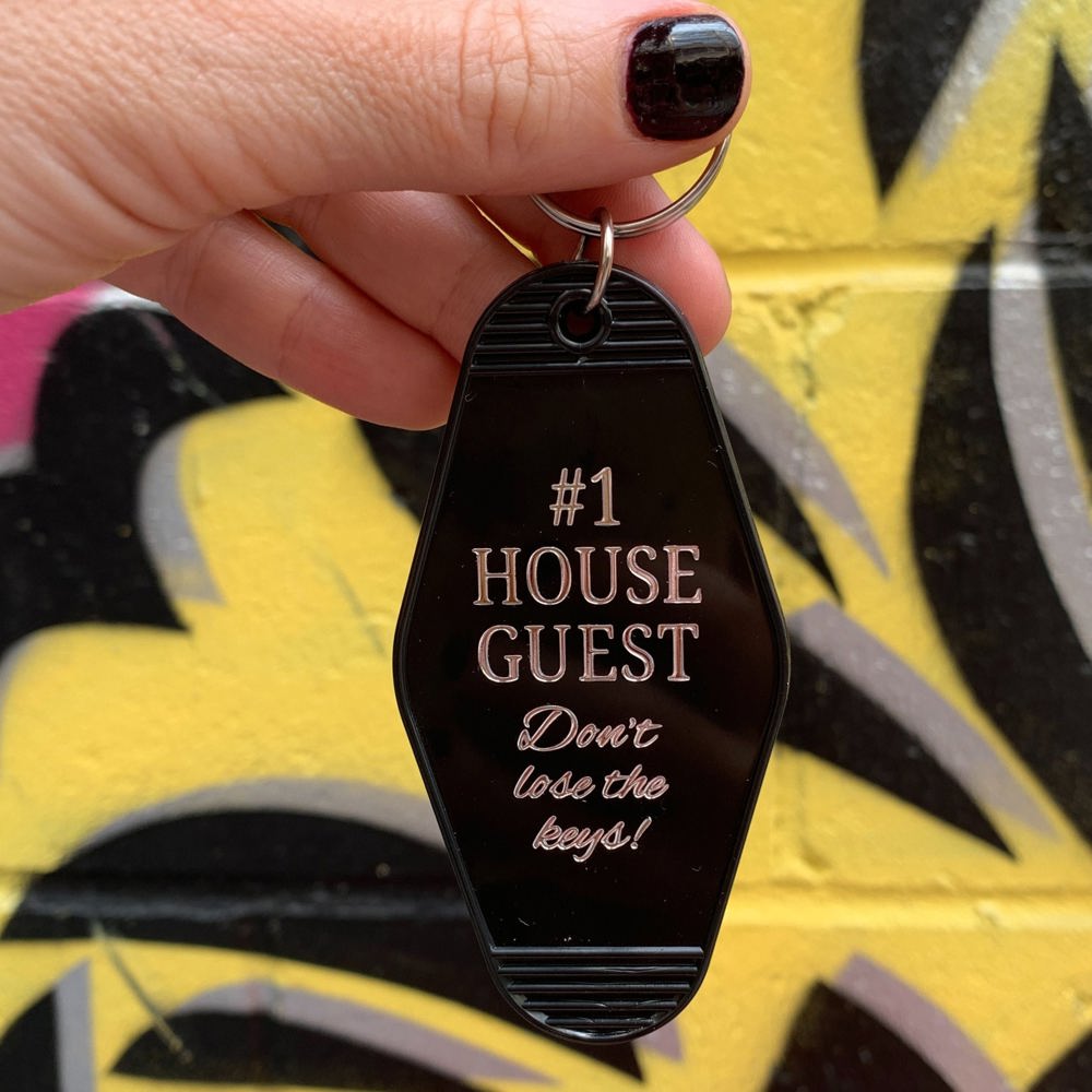 Vintage Style Motel Keychains with Funny Sayings in 30+ Styles