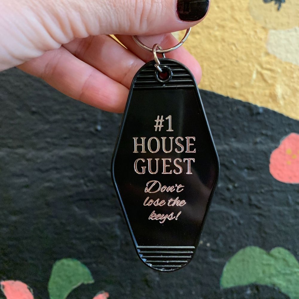 Vintage Style Motel Keychains with Funny Sayings in 30+ Styles