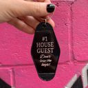 #1 House Guest Vintage Style Motel Keychains with Funny Sayings in 30+ Styles