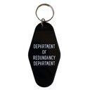 Department of Redundancy Department Vintage Style Motel Keychains with Funny Sayings in 30+ Styles