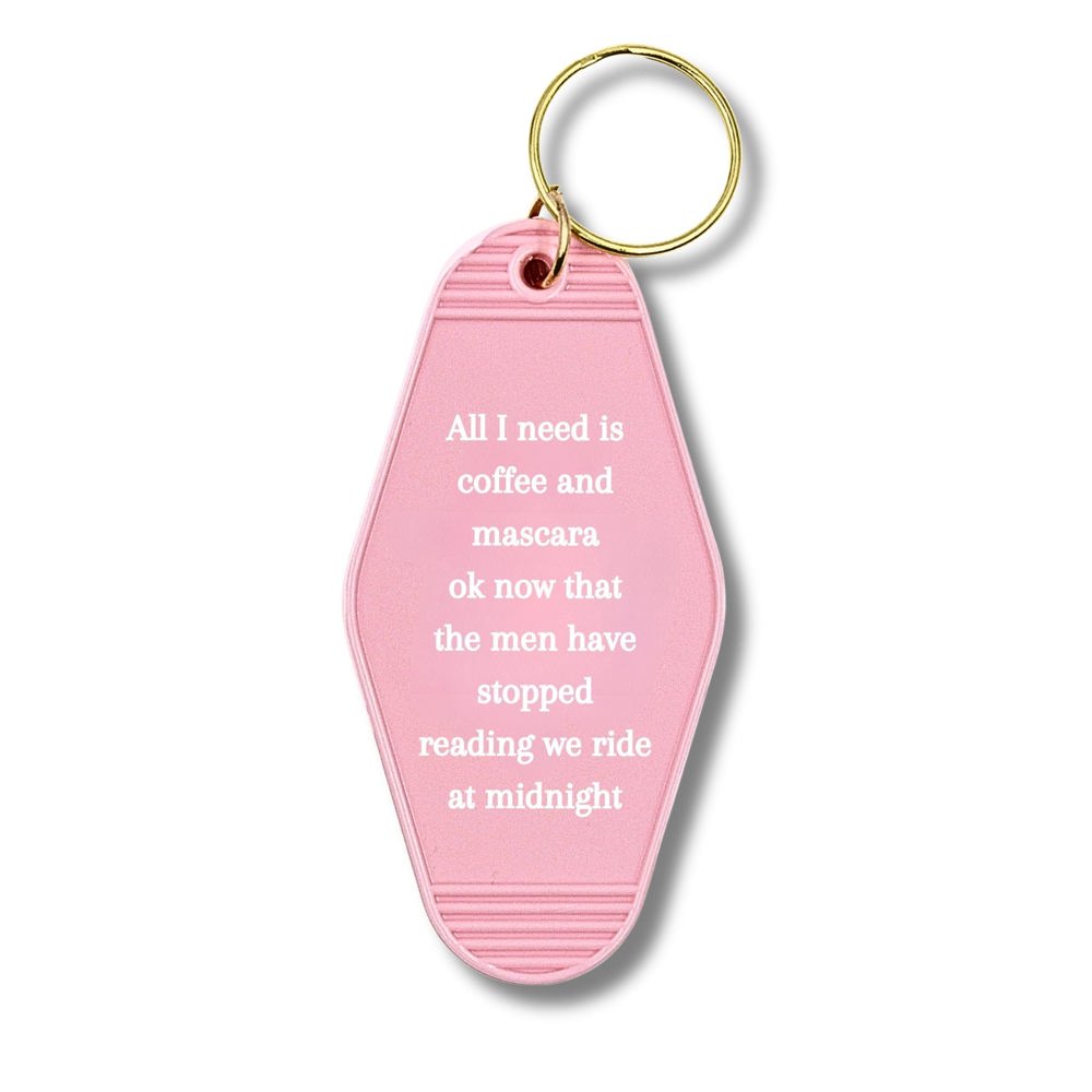 Vintage Style Motel Keychains with Funny Sayings in 30+ Styles