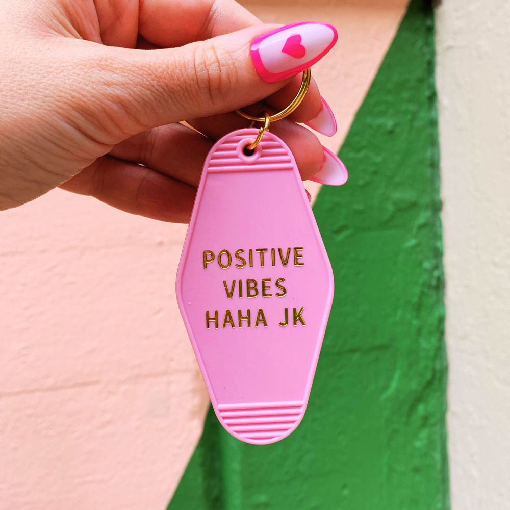 Vintage Style Motel Keychains with Funny Sayings in 30+ Styles