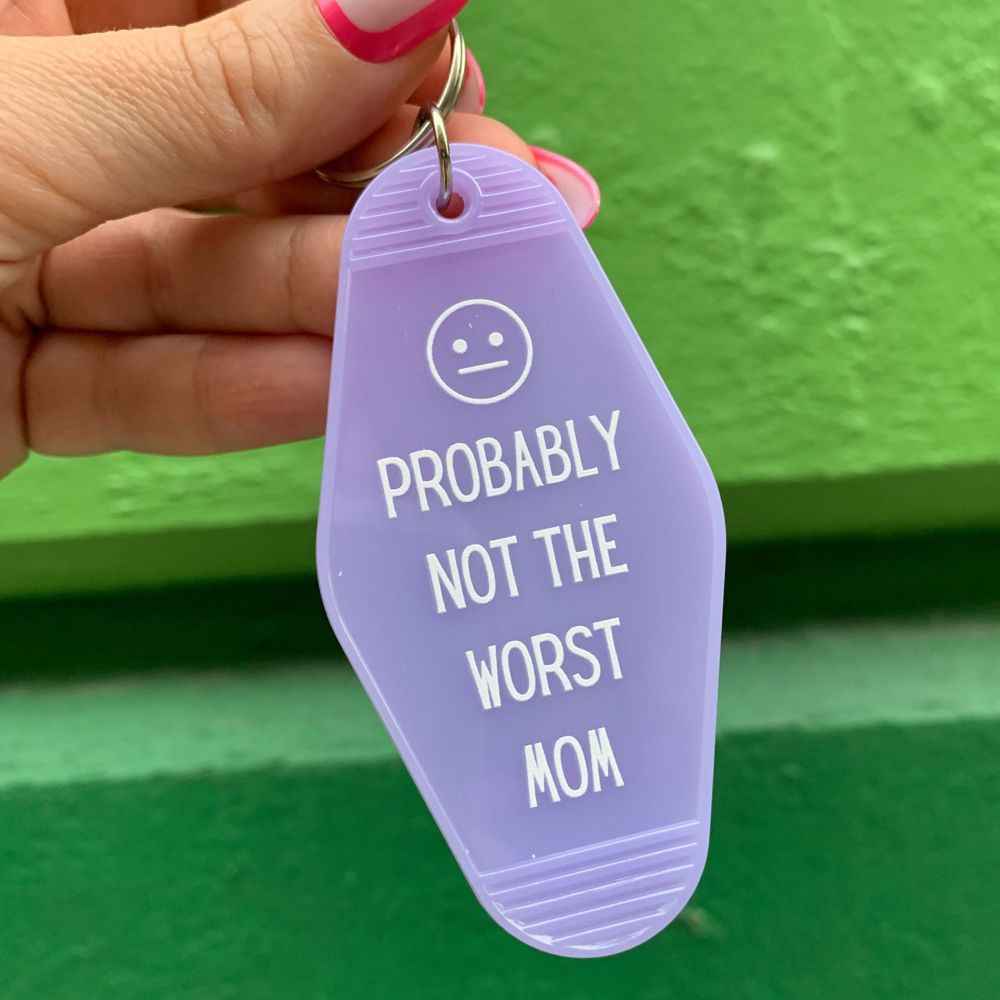 Vintage Style Motel Keychains with Funny Sayings in 30+ Styles