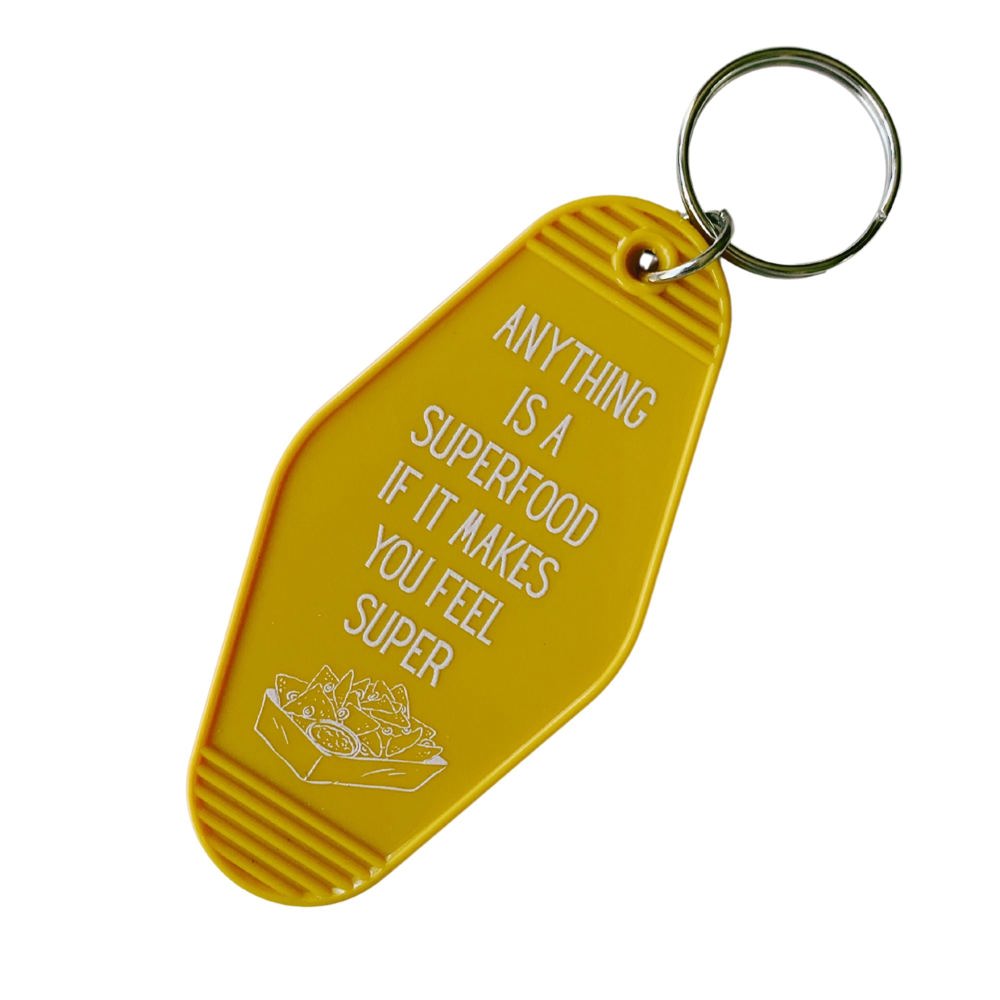 Vintage Style Motel Keychains with Funny Sayings in 30+ Styles