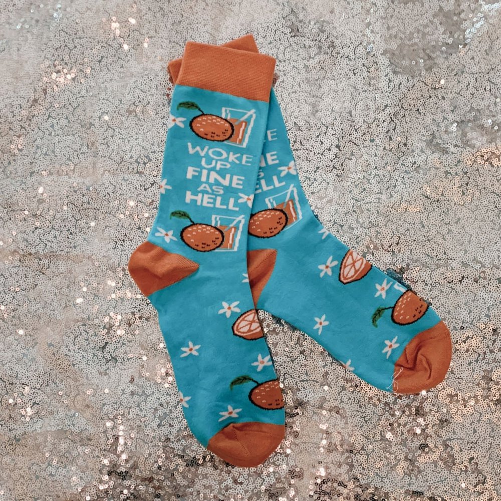 Funny Sayings Socks - Cozy Giftable Women's Crew Socks