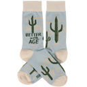 Better With Age Funny Sayings Socks - Cozy Giftable Women's Crew Socks