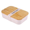 Single Take Out Bamboo Bento Lunch Boxes in 3 Pretty Colors