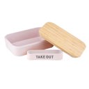 Single Take Out Bamboo Bento Lunch Boxes in 3 Pretty Colors