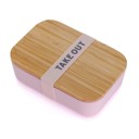 3-piece Take Out Bamboo Bento Lunch Boxes in 3 Pretty Colors