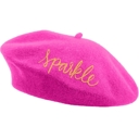 Sparkle Cute Graphic Winter Berets with Sayings - 5 Colors