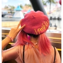 Sparkle Cute Graphic Winter Berets with Sayings - 5 Colors