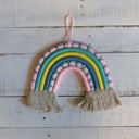 Rainbow Macrame Wall Hangings, Mirrors, and Plant Hangers