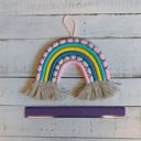 Rainbow Macrame Wall Hangings, Mirrors, and Plant Hangers