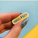 Nurses Rock Cute Enamel Pins on Giftable Cards - 20+ Styles Available