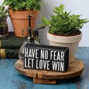 Have No Fear Cute and Funny Graphic Wooden Box Signs with Sayings for Gallery Walls