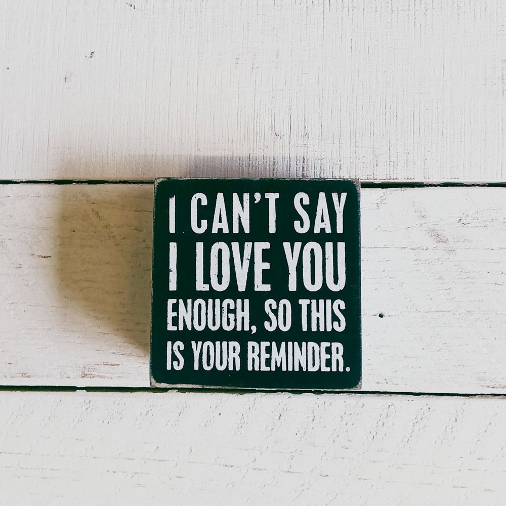 Cute and Funny Graphic Wooden Box Signs with Sayings for Gallery Walls